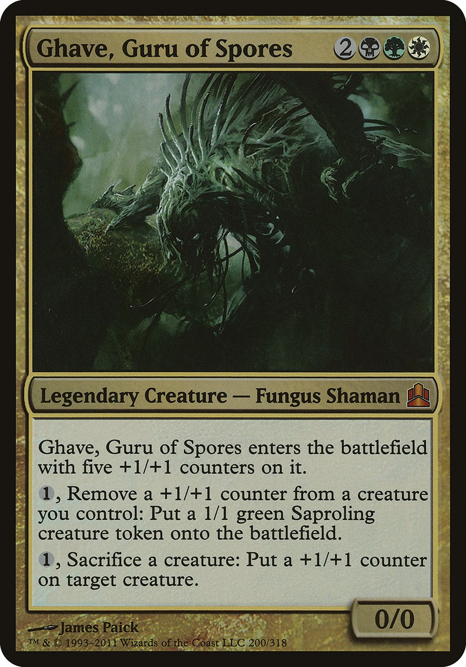 Ghave, Guru of Spores (Oversized) [Commander 2011 Oversized] | Gamer Loot