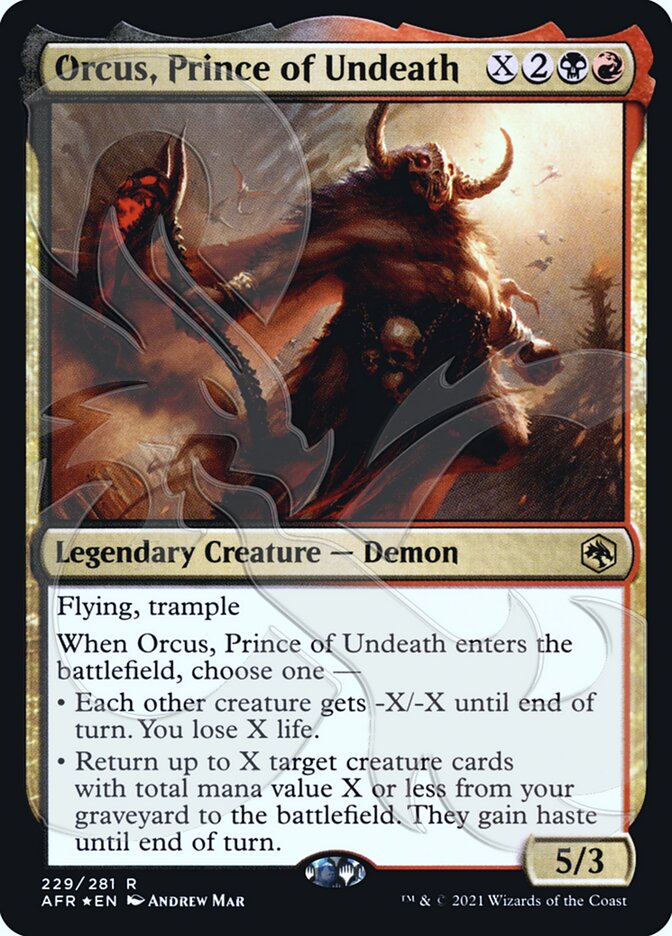 Orcus, Prince of Undeath (Ampersand Promo) [Dungeons & Dragons: Adventures in the Forgotten Realms Promos] | Gamer Loot