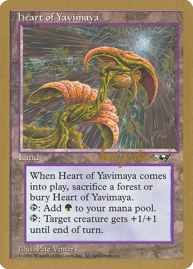 Heart of Yavimaya (Svend Geertsen) [World Championship Decks 1997] | Gamer Loot