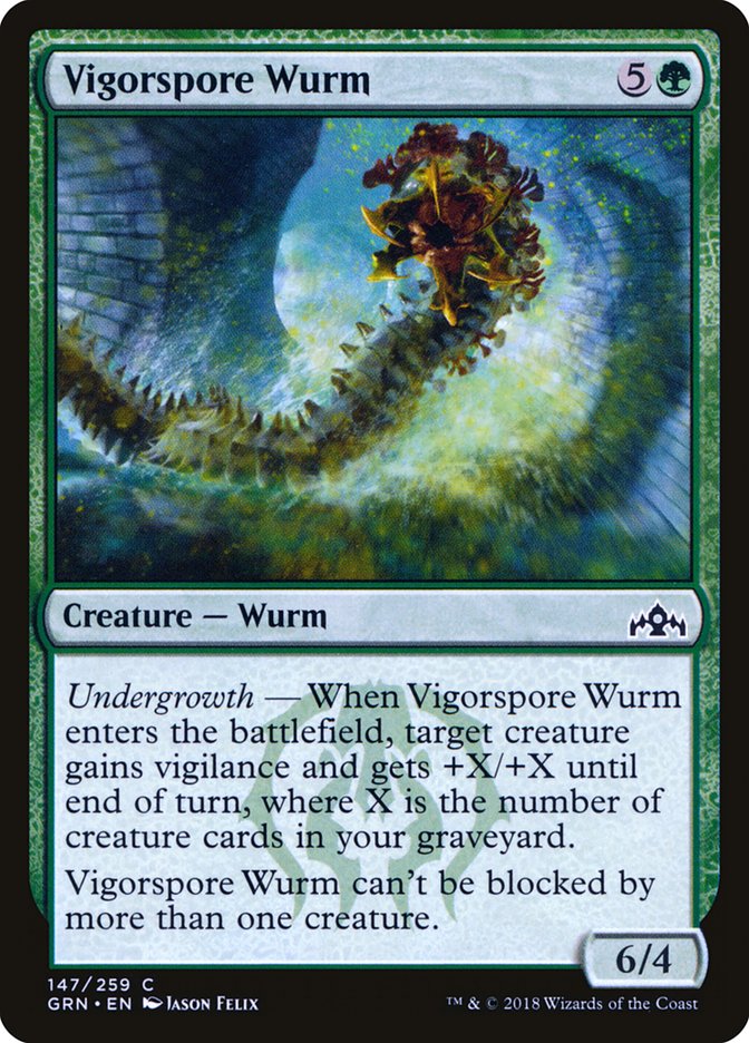 Vigorspore Wurm [Guilds of Ravnica] | Gamer Loot