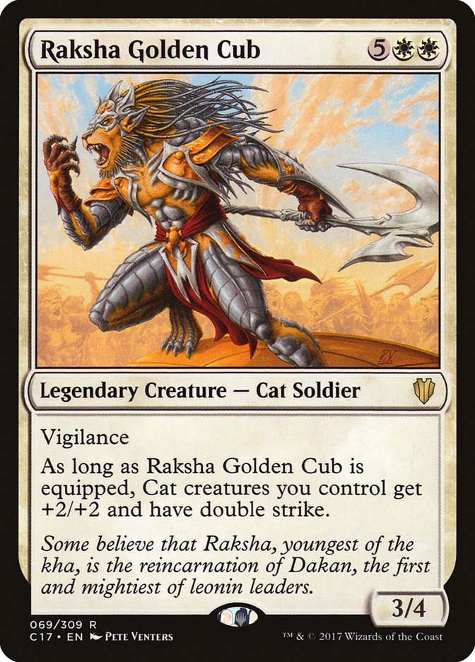 Raksha Golden Cub [Commander 2017] | Gamer Loot