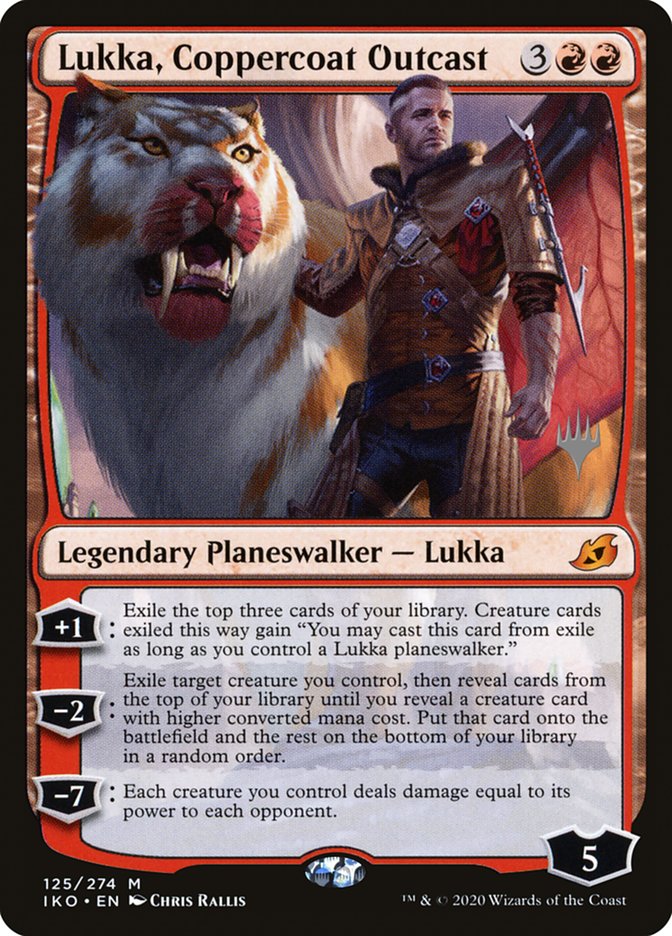 Lukka, Coppercoat Outcast (Promo Pack) [Ikoria: Lair of Behemoths Promos] | Gamer Loot