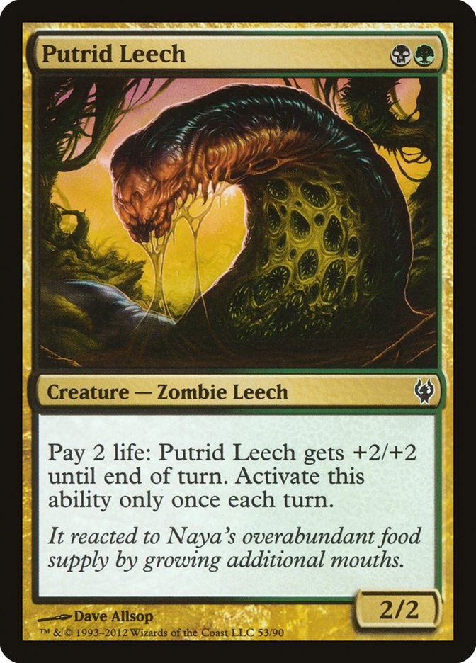 Putrid Leech [Duel Decks: Izzet vs. Golgari] | Gamer Loot