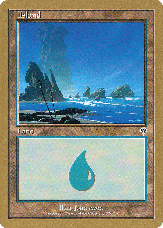 Island (ab336a) (Alex Borteh) [World Championship Decks 2001] | Gamer Loot