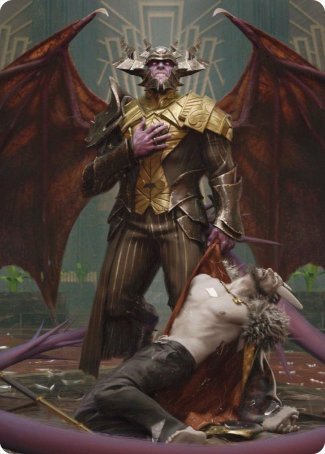 Ob Nixilis, the Adversary 1 Art Card [Streets of New Capenna Art Series] | Gamer Loot