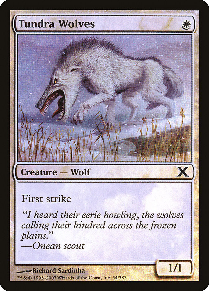 Tundra Wolves (Premium Foil) [Tenth Edition] | Gamer Loot