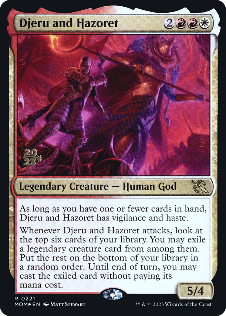 Djeru and Hazoret [March of the Machine Prerelease Promos] | Gamer Loot