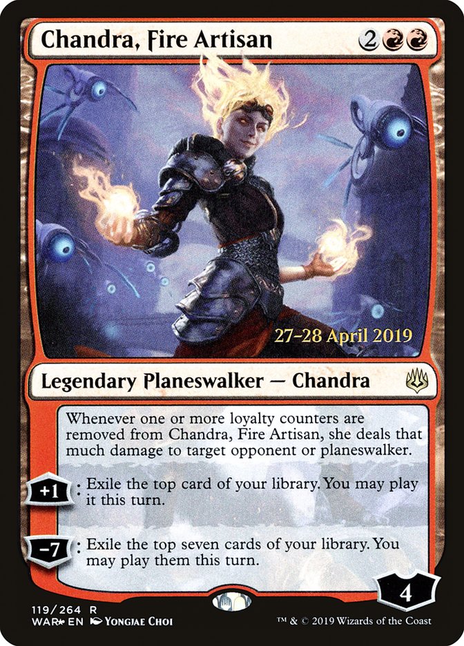 Chandra, Fire Artisan  [War of the Spark Prerelease Promos] | Gamer Loot