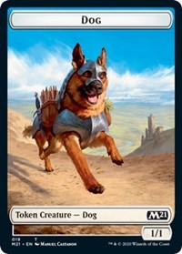 Dog // Weird Double-sided Token [Core Set 2021 Tokens] | Gamer Loot