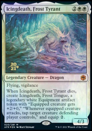 Icingdeath, Frost Tyrant [Dungeons & Dragons: Adventures in the Forgotten Realms Prerelease Promos] | Gamer Loot