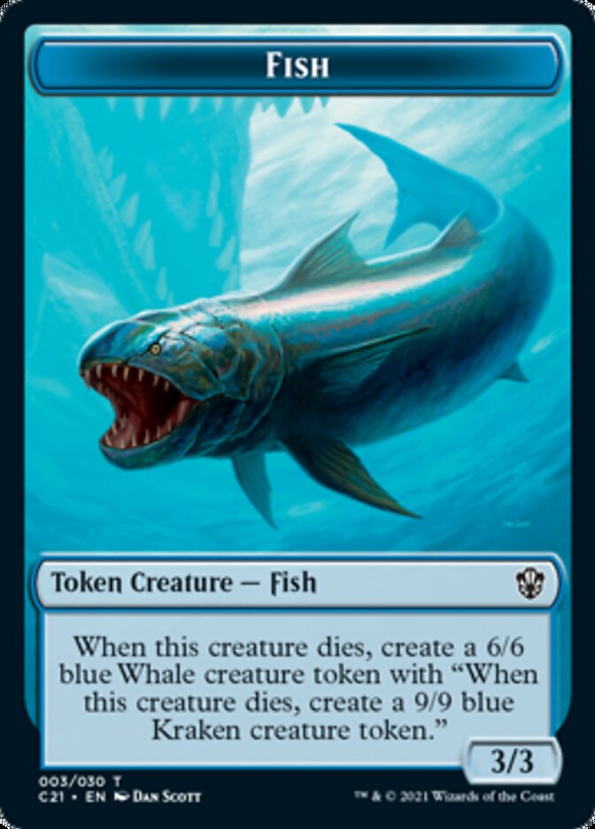 Beast (010) // Fish Token [Commander 2021 Tokens] | Gamer Loot