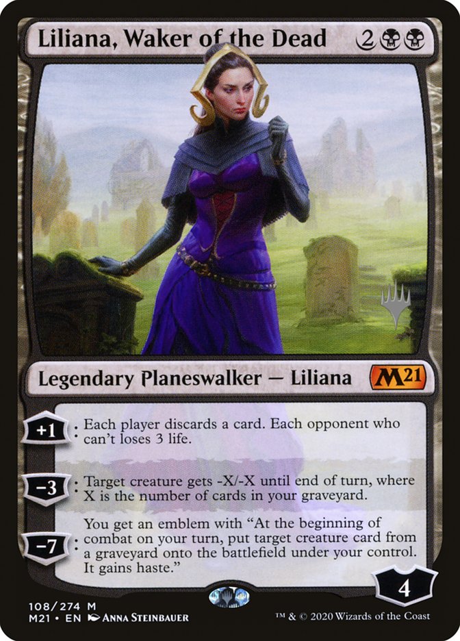 Liliana, Waker of the Dead (Promo Pack) [Core Set 2021 Promos] | Gamer Loot