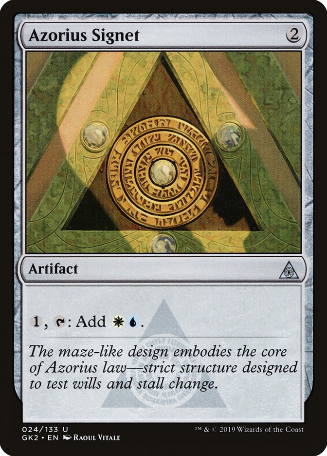 Azorius Signet [Ravnica Allegiance Guild Kit] | Gamer Loot