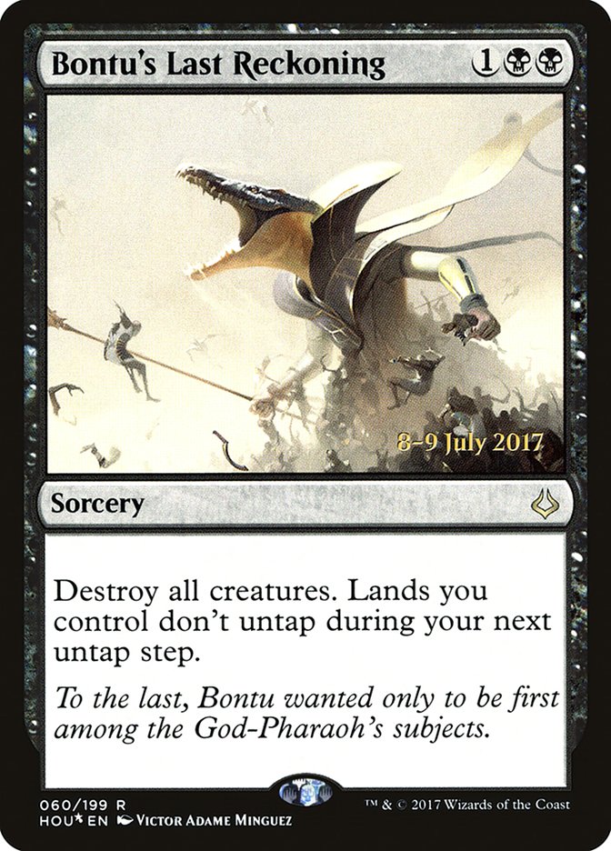 Bontu's Last Reckoning  [Hour of Devastation Prerelease Promos] | Gamer Loot