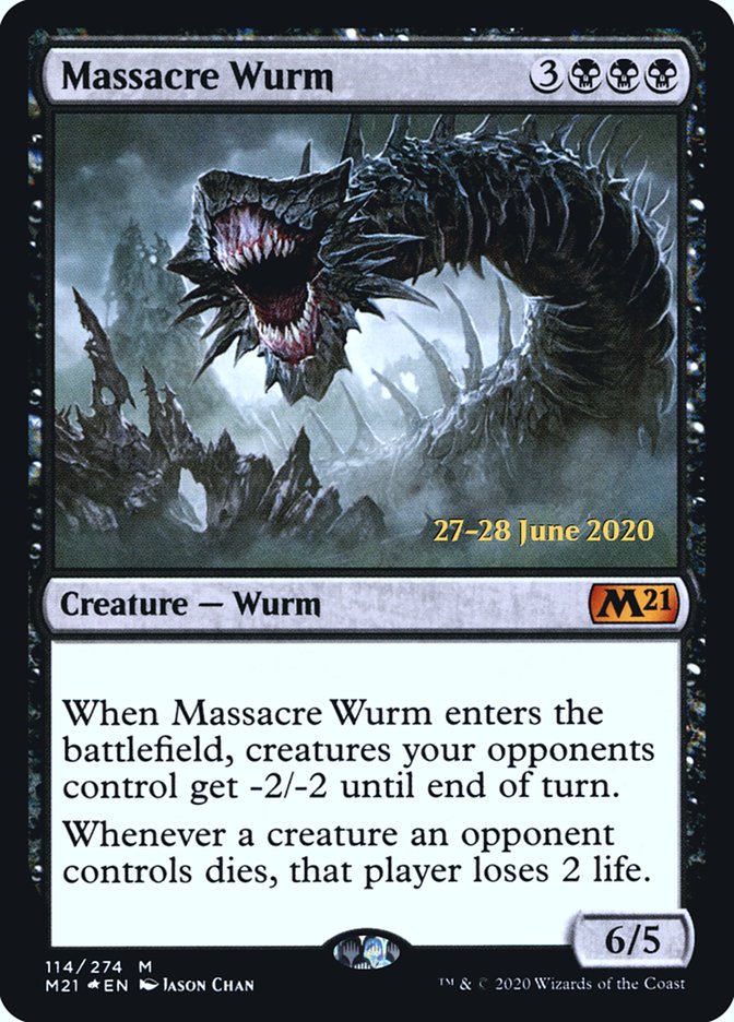 Massacre Wurm  [Core Set 2021 Prerelease Promos] | Gamer Loot