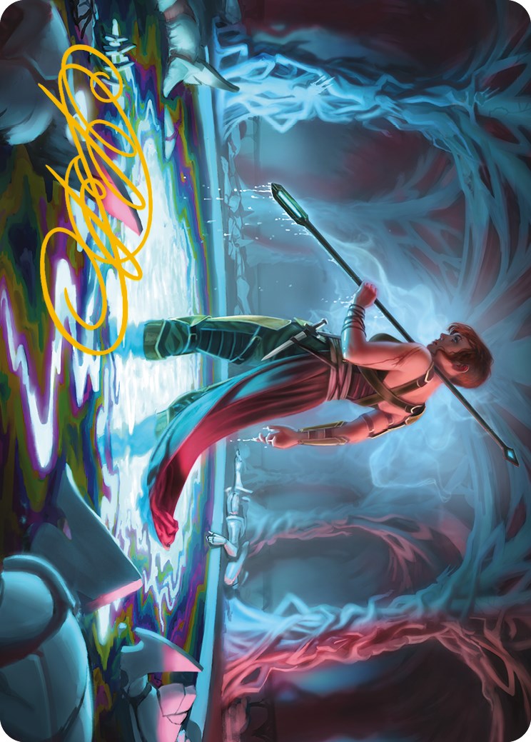 Melira, the Living Cure Art Card (Gold-Stamped Signature) [Phyrexia: All Will Be One Art Series] | Gamer Loot