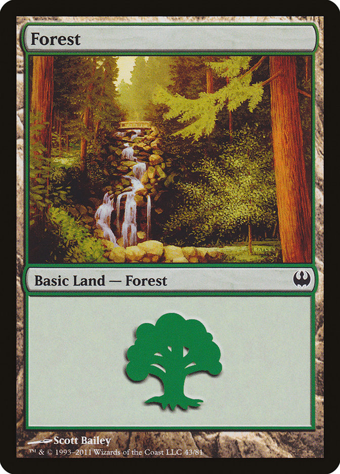 Forest (43) [Duel Decks: Knights vs. Dragons] | Gamer Loot