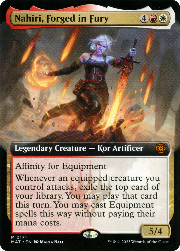 Nahiri, Forged in Fury (Extended Art) [March of the Machine: The Aftermath] | Gamer Loot