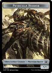 Phyrexian Golem // Phyrexian Horror Double-Sided Token [March of the Machine Commander Tokens] | Gamer Loot