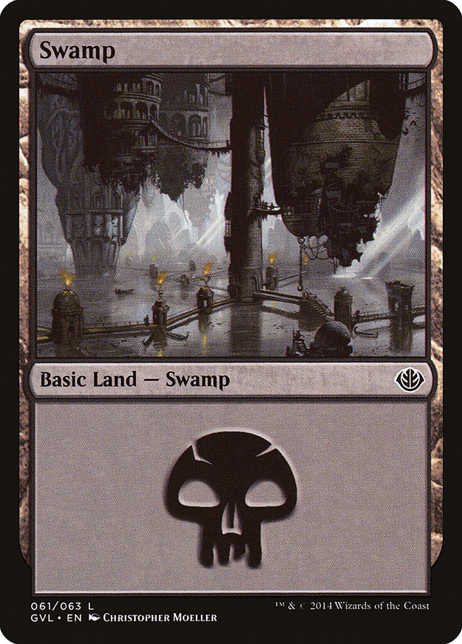 Swamp (61) (Garruk vs. Liliana) [Duel Decks Anthology] | Gamer Loot