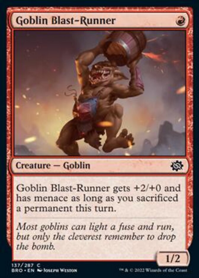 Goblin Blast-Runner [The Brothers' War] | Gamer Loot