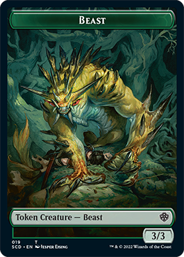 Beast // Beast Double-Sided Token [Starter Commander Decks] | Gamer Loot