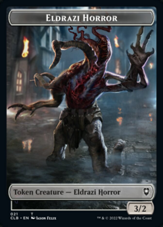 Horror // Eldrazi Horror Double-sided Token [Commander Legends: Battle for Baldur's Gate Tokens] | Gamer Loot