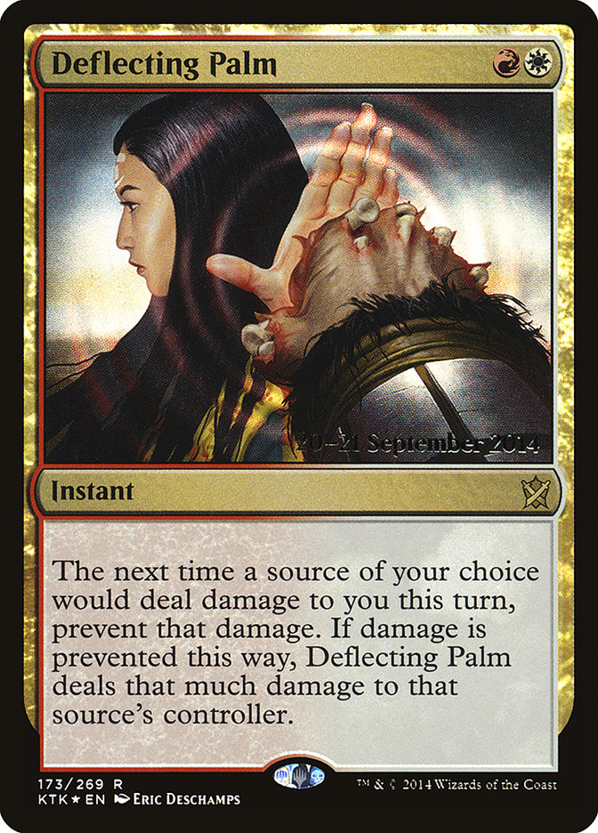 Deflecting Palm  [Khans of Tarkir Prerelease Promos] | Gamer Loot