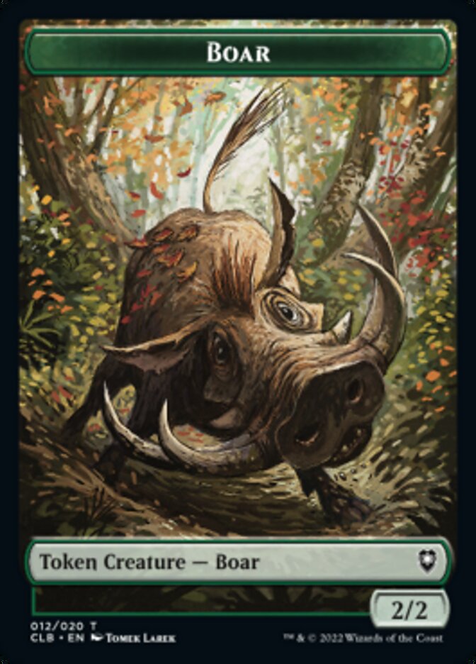 Boar Token [Commander Legends: Battle for Baldur's Gate Tokens] | Gamer Loot