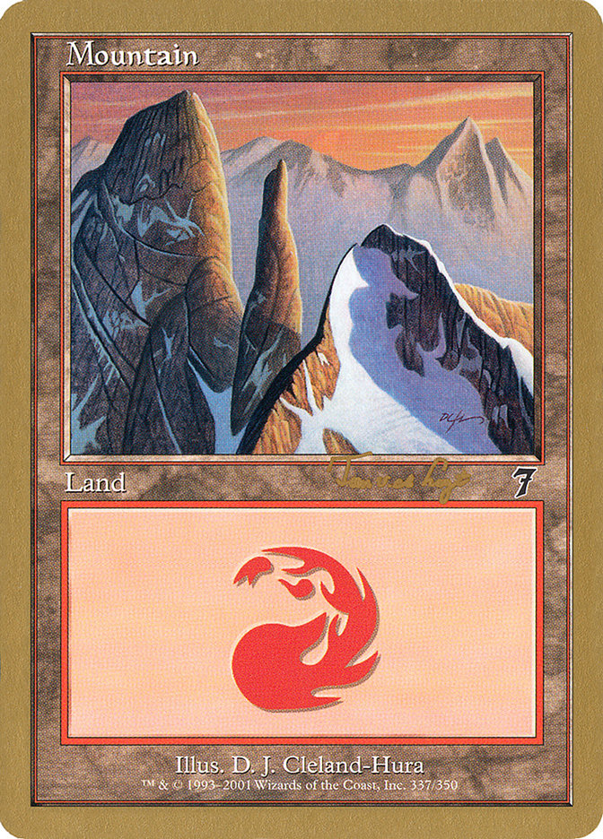 Mountain (337) (Tom van de Logt) [World Championship Decks 2001] | Gamer Loot