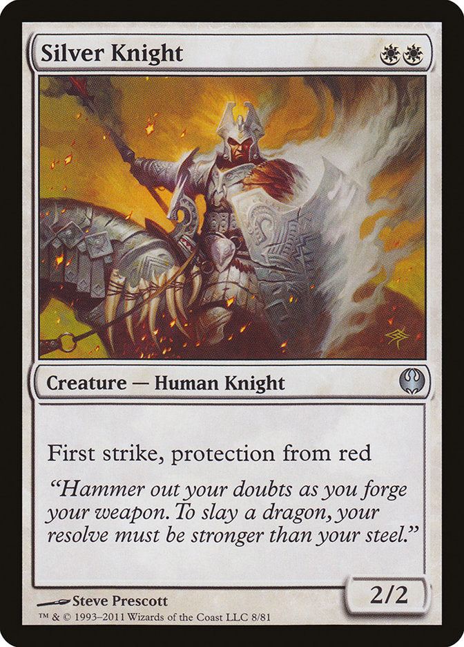 Silver Knight [Duel Decks: Knights vs. Dragons] | Gamer Loot