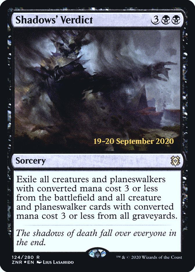 Shadows' Verdict [Zendikar Rising Prerelease Promos] | Gamer Loot