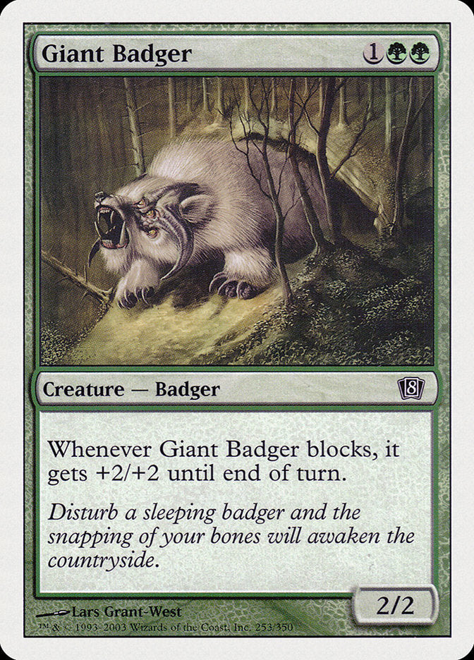 Giant Badger [Eighth Edition] | Gamer Loot