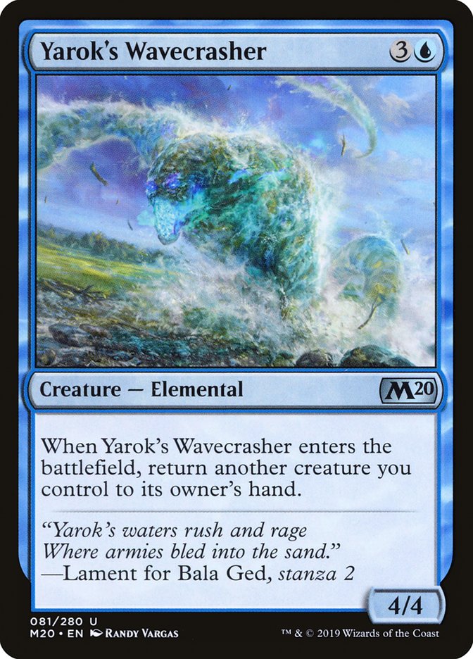 Yarok's Wavecrasher [Core Set 2020] | Gamer Loot