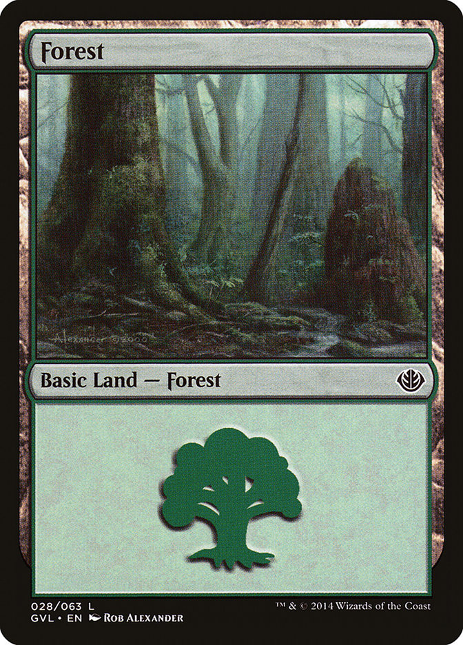 Forest (28) (Garruk vs. Liliana) [Duel Decks Anthology] | Gamer Loot