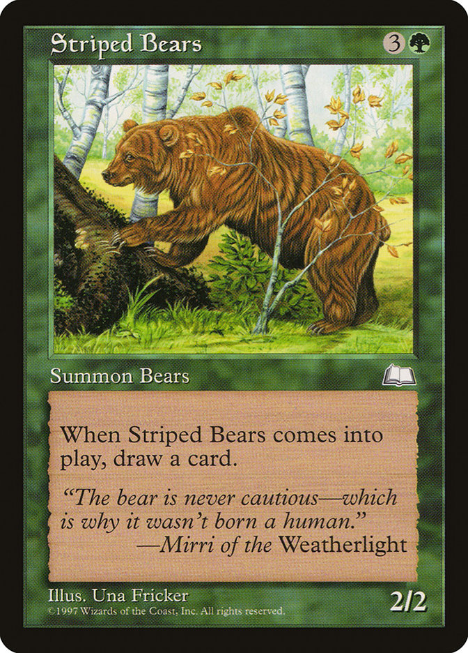 Striped Bears [Weatherlight] | Gamer Loot