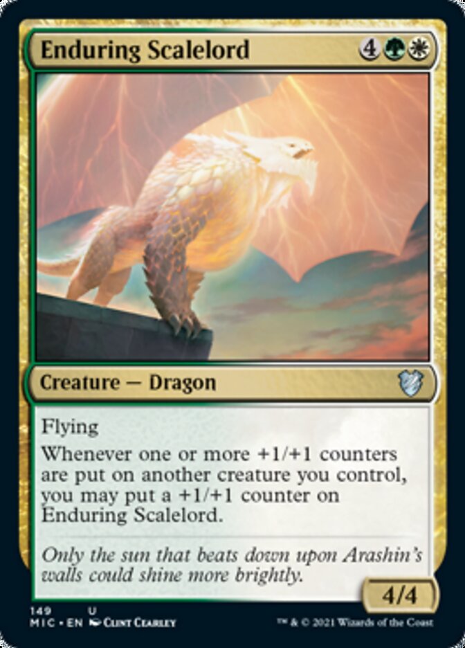 Enduring Scalelord [Innistrad: Midnight Hunt Commander] | Gamer Loot