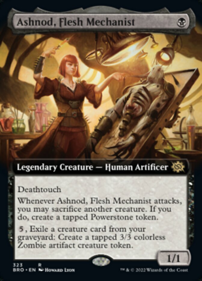 Ashnod, Flesh Mechanist (Extended Art) [The Brothers' War] | Gamer Loot