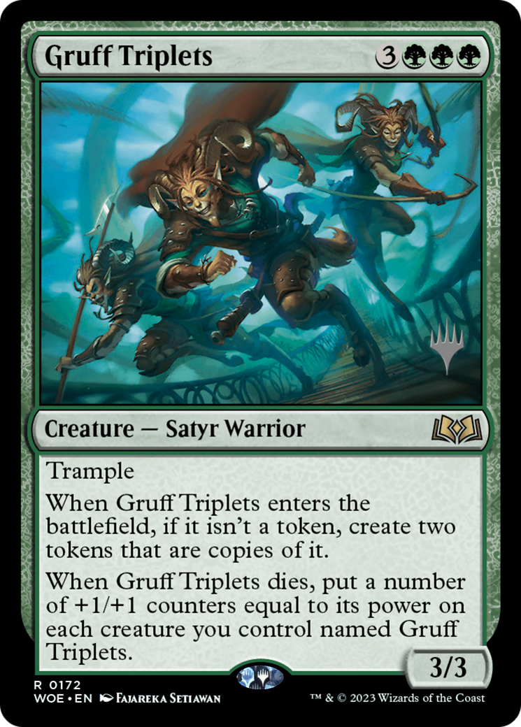 Gruff Triplets (Promo Pack) [Wilds of Eldraine Promos] | Gamer Loot