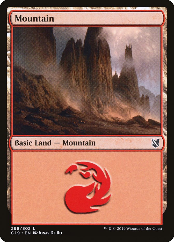 Mountain (298) [Commander 2019] | Gamer Loot