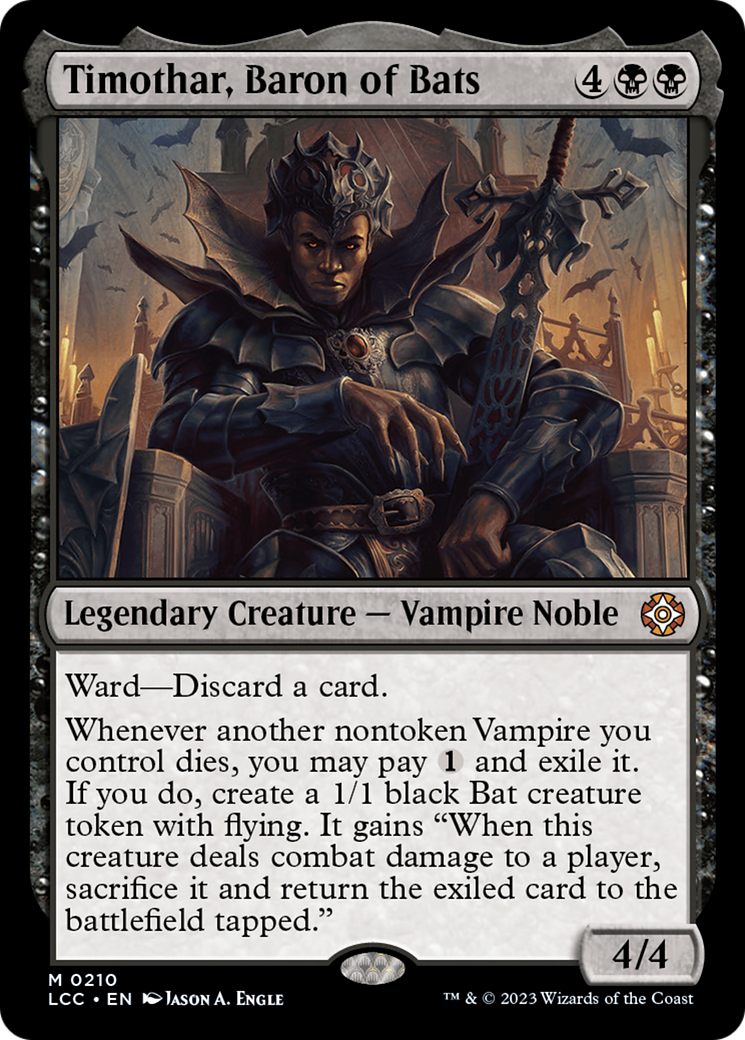 Timothar, Baron of Bats [The Lost Caverns of Ixalan Commander] | Gamer Loot