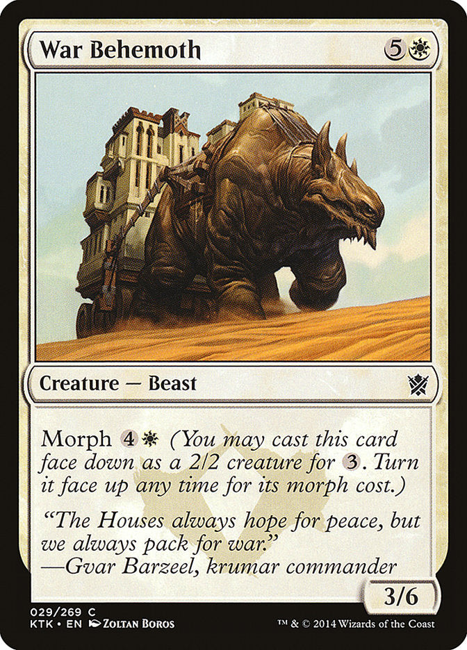 War Behemoth [Khans of Tarkir] | Gamer Loot