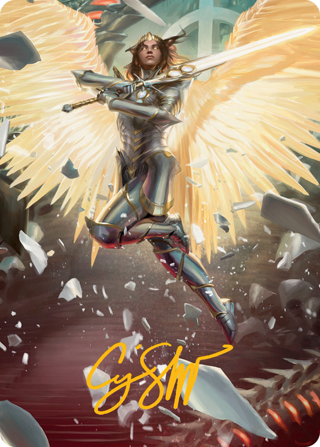 Archangel Elspeth Art Card (Gold-Stamped Signature) [March of the Machine Art Series] | Gamer Loot