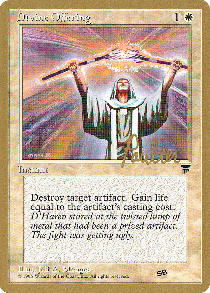 Divine Offering (Preston Poulter) (SB) [Pro Tour Collector Set] | Gamer Loot