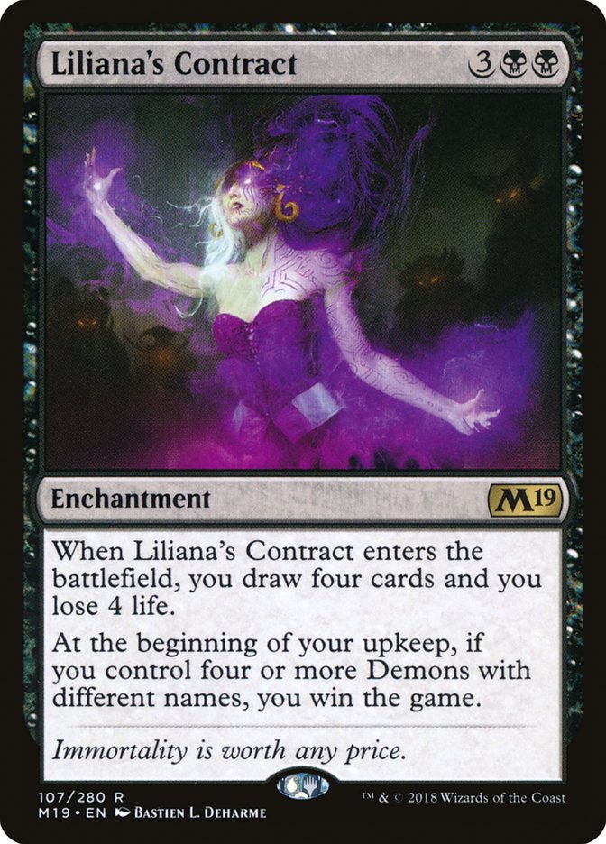 Liliana's Contract [Core Set 2019] | Gamer Loot