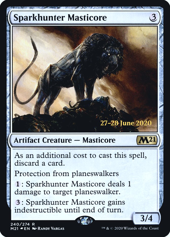 Sparkhunter Masticore  [Core Set 2021 Prerelease Promos] | Gamer Loot