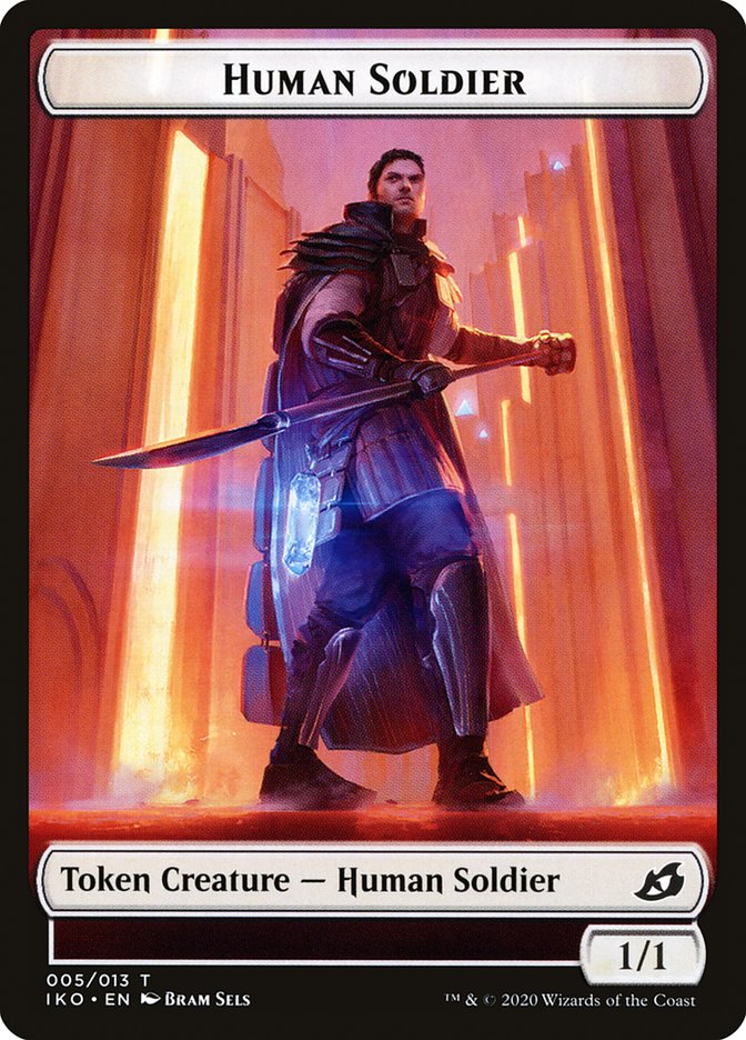 Human Soldier (005/013) [Ikoria: Lair of Behemoths Tokens] | Gamer Loot