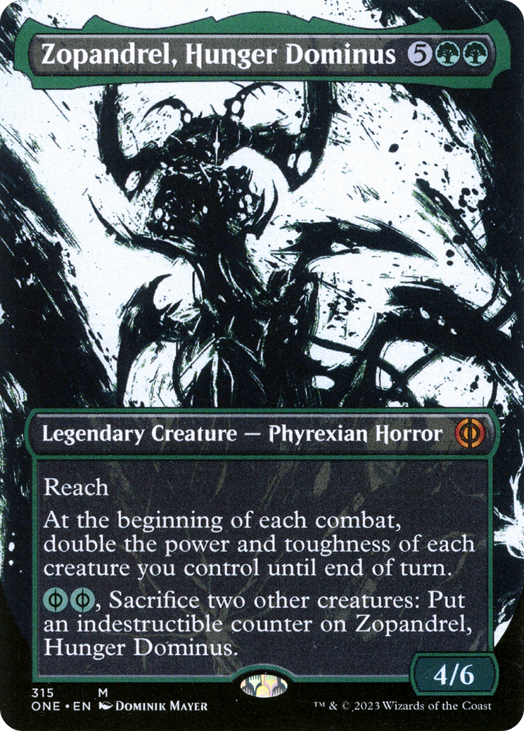 Zopandrel, Hunger Dominus (Borderless Ichor) [Phyrexia: All Will Be One] | Gamer Loot