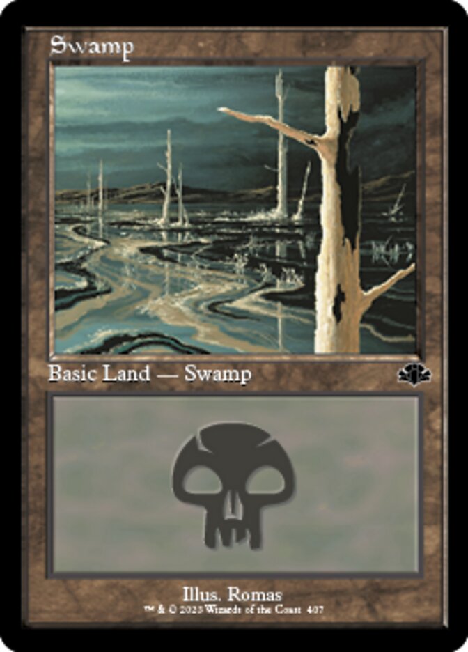 Swamp (407) (Retro) [Dominaria Remastered] | Gamer Loot