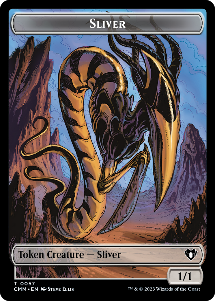Copy (54) // Sliver Double-Sided Token [Commander Masters Tokens] | Gamer Loot